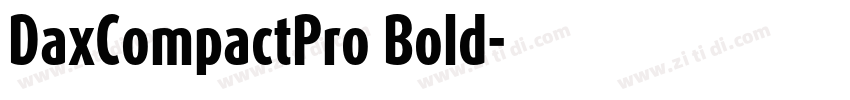 DaxCompactPro Bold字体转换